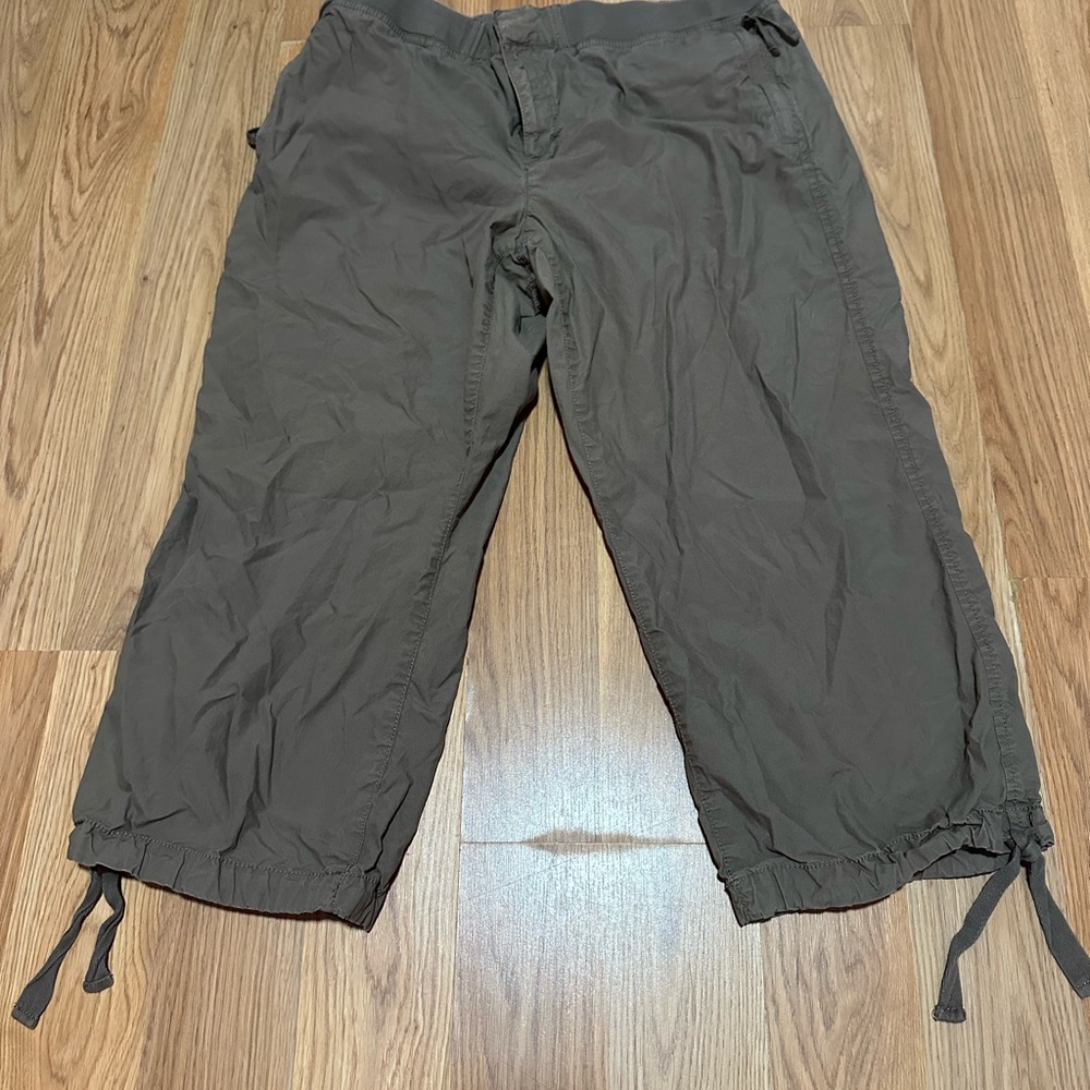 Ann Taylor Loft Army Green Relaxed Pants